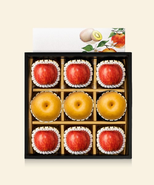 자연명작 사과, 신고배 선물세트 2종